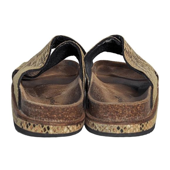 Free People Sidelines Footbed Sandals in Snake Print | 9 - Picture 6 of 8